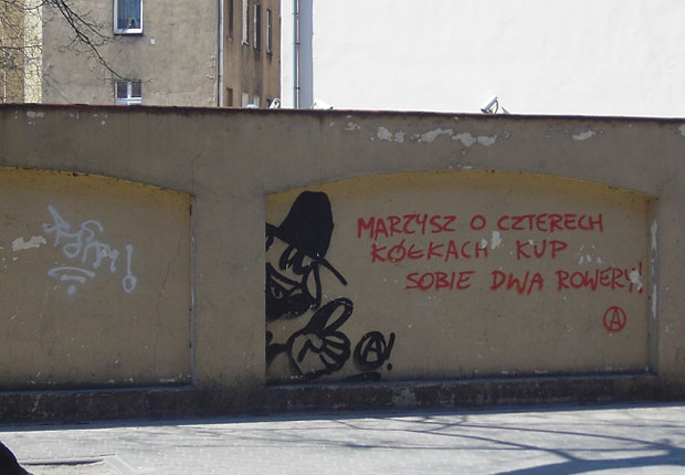 Grafitti z pocztówki